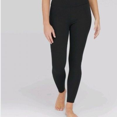 Assets By Spanx Ponte Shaping Black Leggings Women’s Size XL